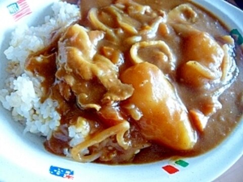 豚じゃが和風カレー＊＊